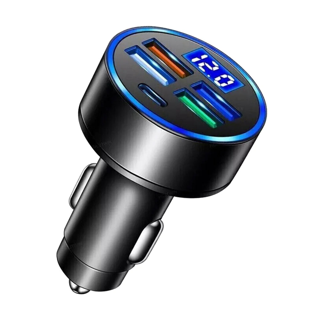 5 USB Port Super Fast Car Charger Adapter For iPhone Samsung Android Cell Phone