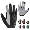 ROCKBROS Cycling Gloves for Men Mountain Bike Gloves Bicycle Gloves SBR Pad Anti-Slip Road Riding Gloves for Spring Autumn Breathable Sports Gloves