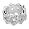 Men's Diamond Hip-Hop Ring with Zircon Stones